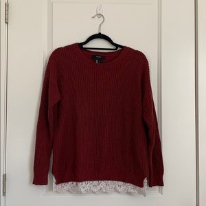 Forever 21 maroon sweater